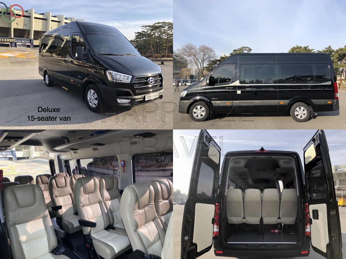 luxury 15-seater van by KOREA PRIVATE TOURS